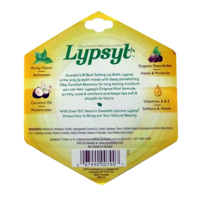 LypSyl Intense Protection Original Mint Lip Balm, 0.10 Oz. -