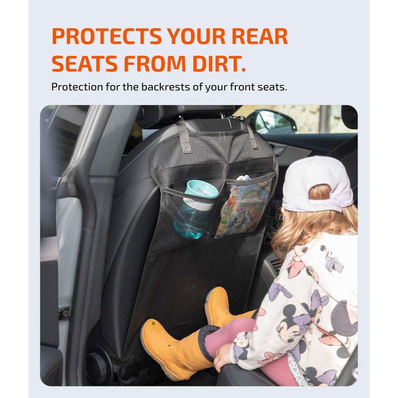 LIONSTRONG® Car Organiser Children's Back Seat [Waterproof] - Backrest Protector