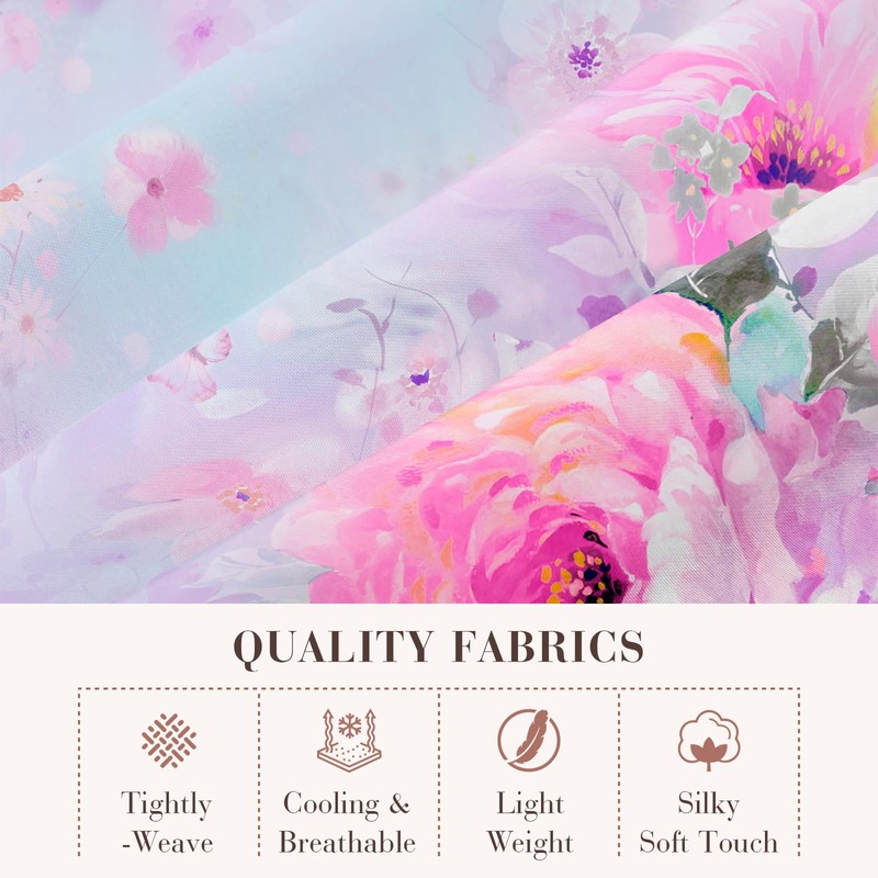 YIYEA Queen Sheet Set, Luxury 1800TC Hotel Quality Double Brushed