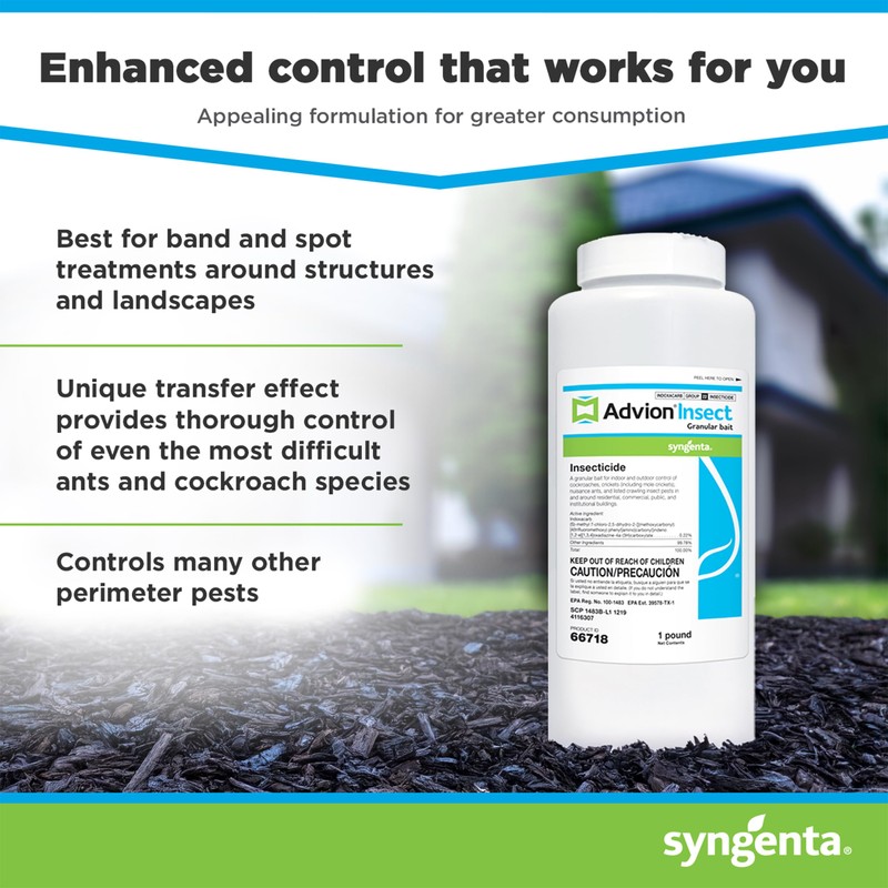 Advion Insect Granular Bait, 1-lb. Shaker Bottle, Effective Insect Granular