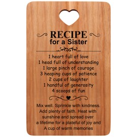 Birthday Gifts for Sister Wooden Charcuterie Boards Unique Christmas Decor Kitchen Gifts for Sister form Sister Mothers Day Wedding Gift for Sister Cutting Board BFF Gifts Soul Sister Xmas Presents