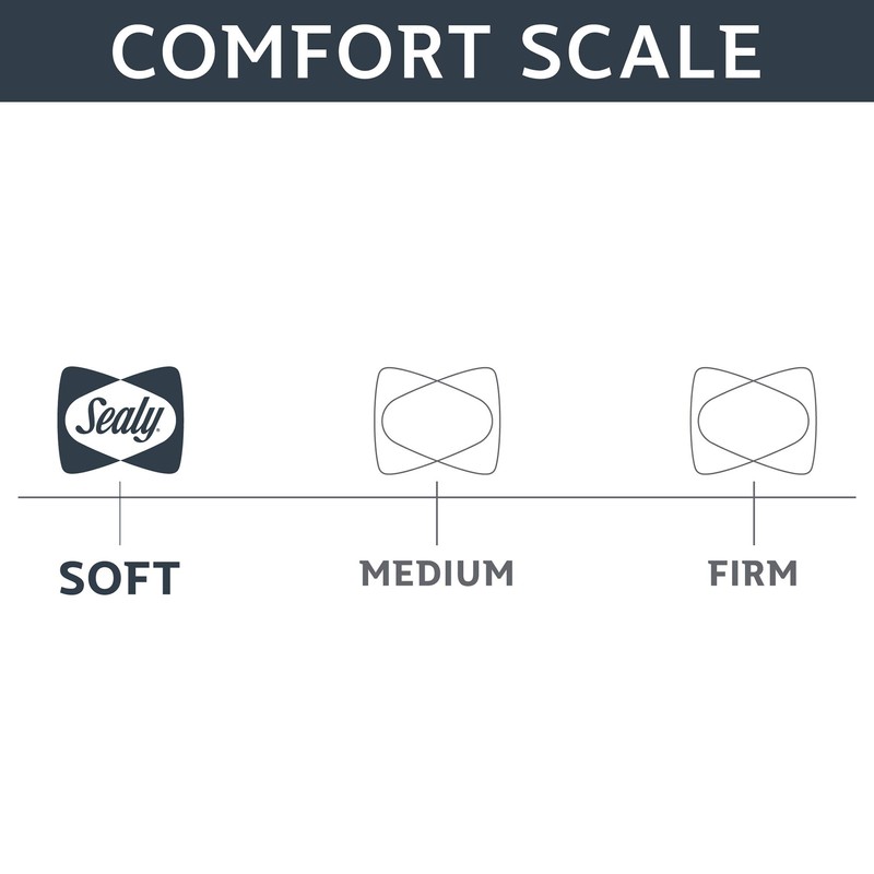 Sealy Essentials Down Alternative & Memory Foam Pillow, Standard/Queen, White