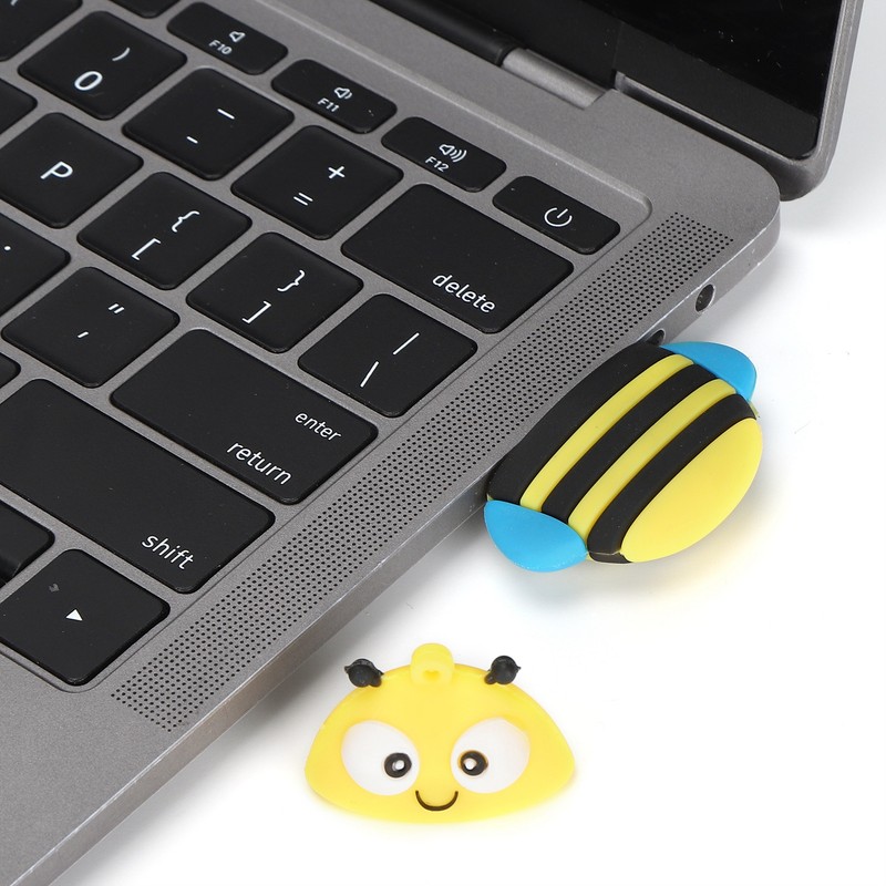 USB Flash Drive Optional Storage Bee Shape USB Memory Stick