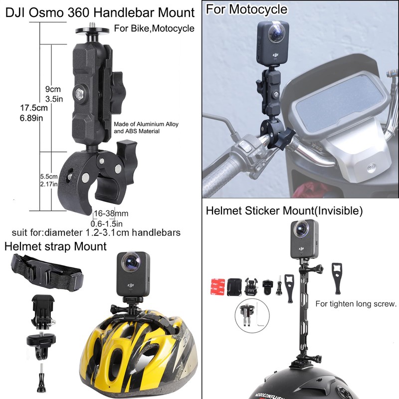 PellKing Accessories Kit for DJI Osmo 360,Included Carrying Case with