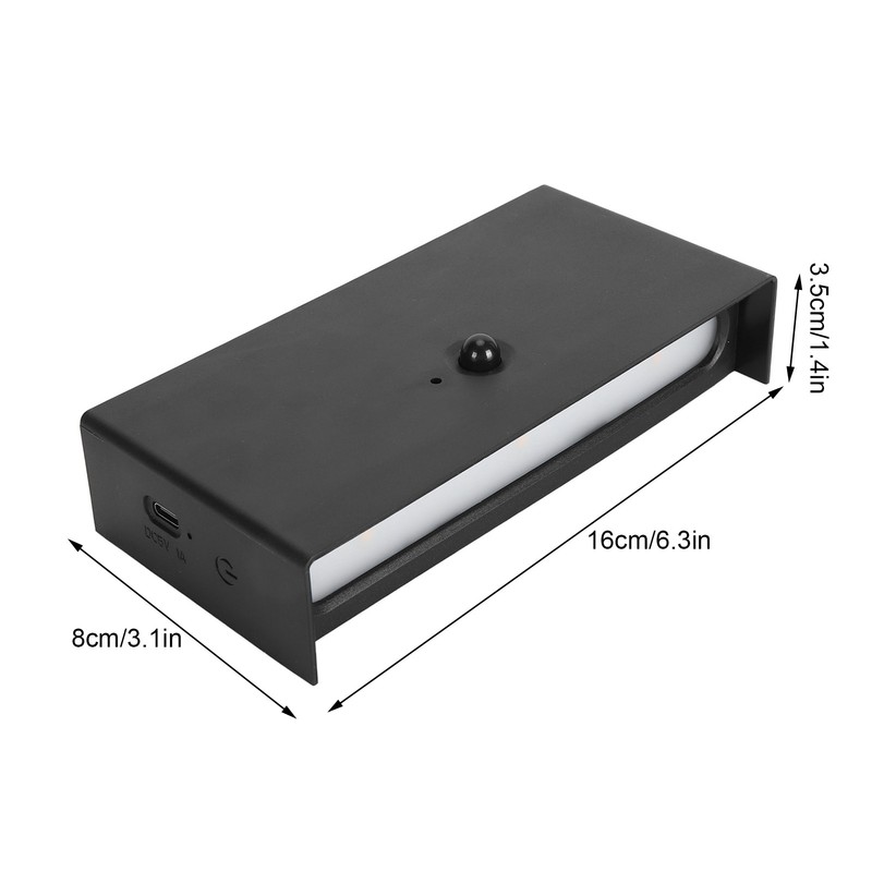 Modern LED Wall Light Motion Sensor Rechargeable Magnetic Up and
