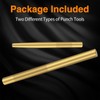 EVRBUL Brass Drift Pin Punch Set Hand Tool Punches 3/8in