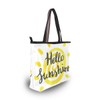 Beach Bag Hello Sunshine Partern Large Tote Top Handle Shoulder