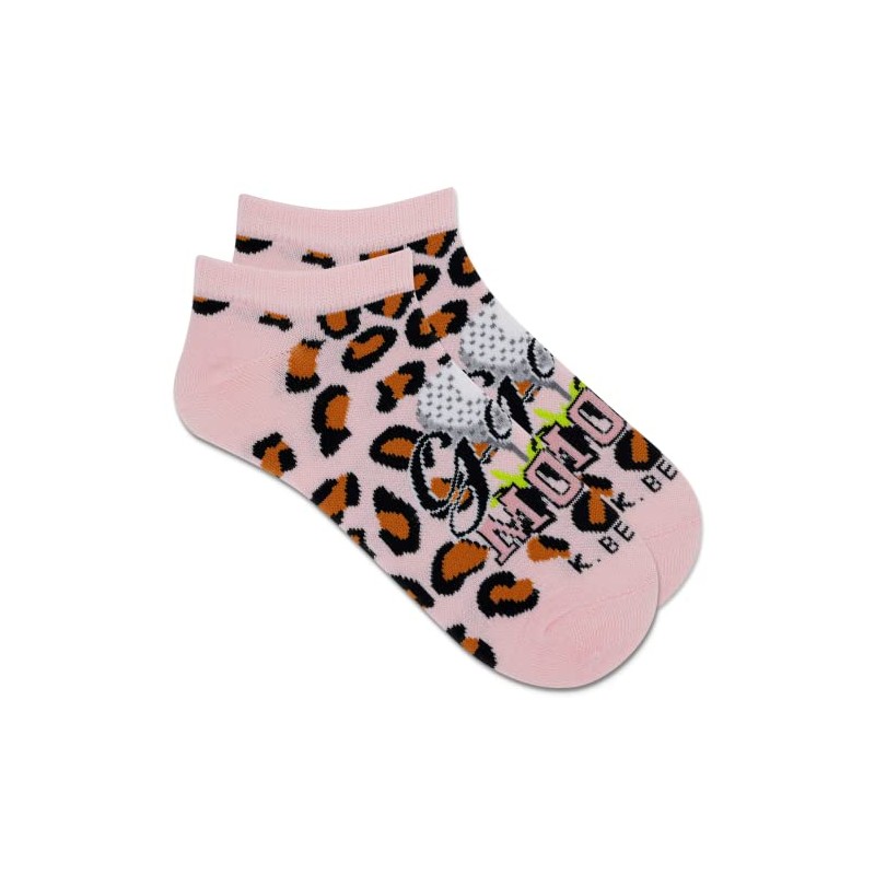 K. Bell Socks Ladies Cheetah Golf Mom Low Cut Sock
