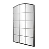 Deco 79 Metal Room Wall Mirror Arched Window Pane Inspired