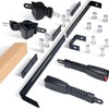 Retractable Golf Cart Seat Belt Bracket Kit for EZGO, Club