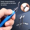 1Pcs Metal Deburring Tool, Hand Deburring Tool Set with 10
