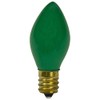 Northlight Pack of 4 Opaque Christmas Replacement Bulbs, C7, Green