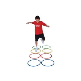 Sports Health - Flat Agility Hoops, Agility Hoops for Speed Training and Lateral Movement, Training Equipment for Youth and Teens, Carrying Bag Included