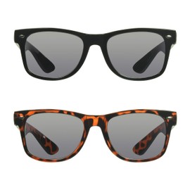 proSPORT Reading Sunglass +2.50 No Line Full Lens Sun Readers Men Women Black & Tortoise Frame