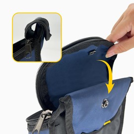 Tool Pouch, Tool Belt with 8-Pockets for Carpenters and Builders, 1000D Polyester Fabric