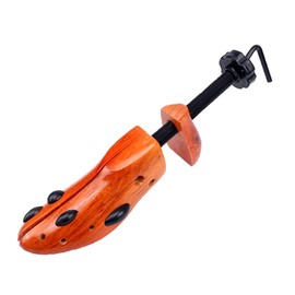 AioTio Shoe Stretcher for Shoes Shoe Stretcher Made of Pine Wood for Men and Women Adjustable Length and Width Shoe Stretcher, brown