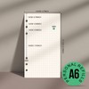 FANDAMEI 180 Sheets/360 Pages A6 Refills Dotted Paper, 100 GSM