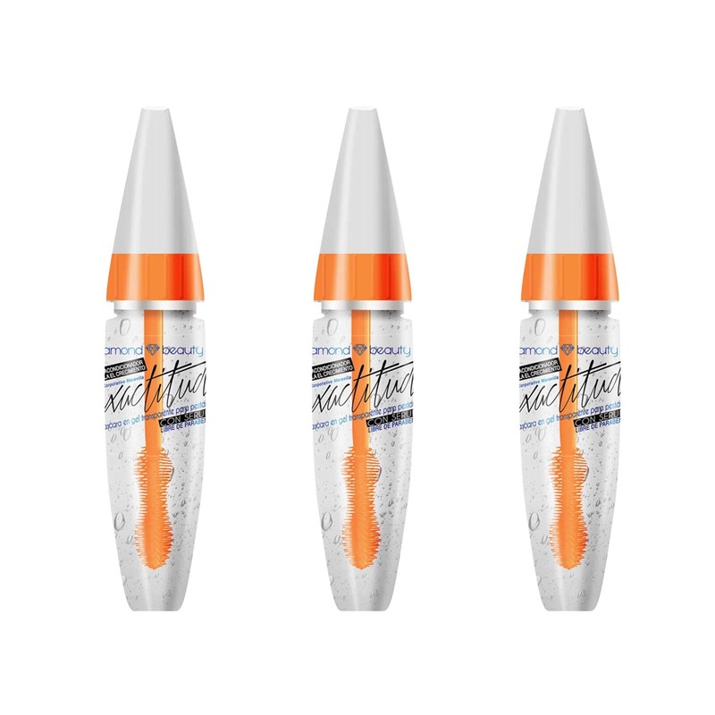 Tratamiento Para Pestañas, Rímel En Gel Transparente, Serum (3 piezas)