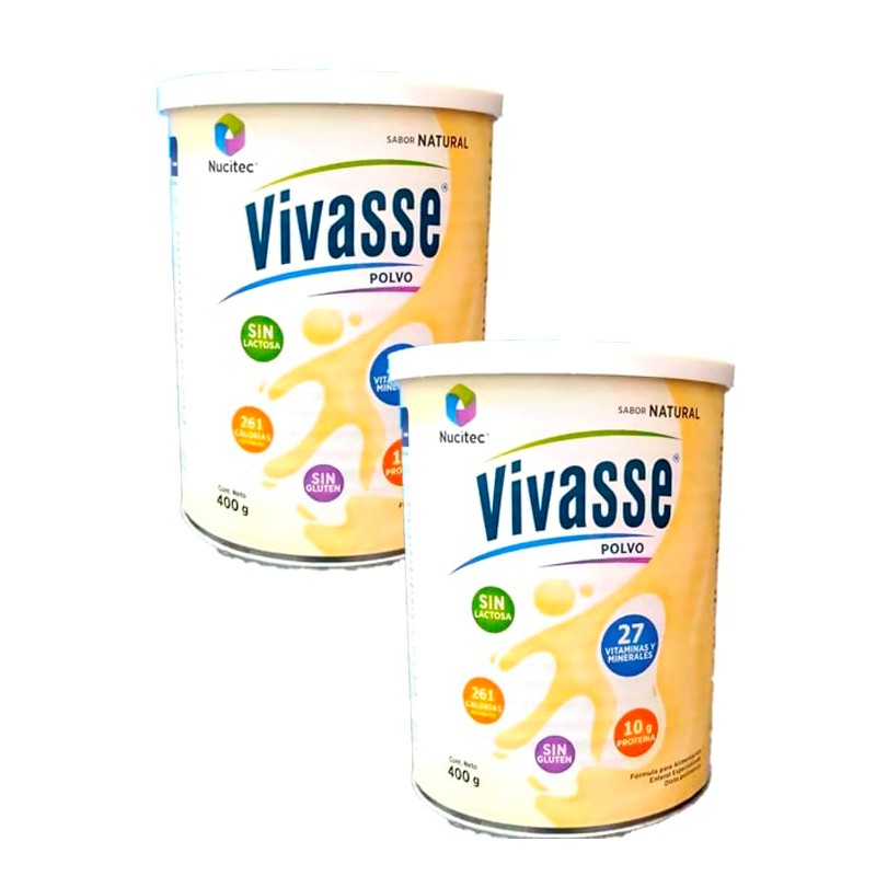 Vivasse Natural Fórmula polimérica, para todas las edades. Lata 400gr.