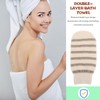 Minkissy 3pcs Exfoliating Gloves Dual-sided Shower Mitt for Body Scrubbing