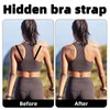 12pcs Bra Strap Clips for Racerback, Anti-Slip Cross Back Buckles