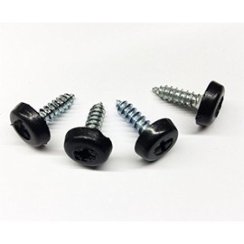 Cherished Registration Number Plate Fixing 4 Black Oversized Screws Replacement