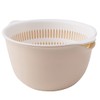 Youka Kitchen Strainer Drain Basket, 2 in 1 Strainer Bowl