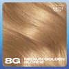Clairol Nice'n Easy Permanent Hair Dye, 8G Medium Golden Blonde