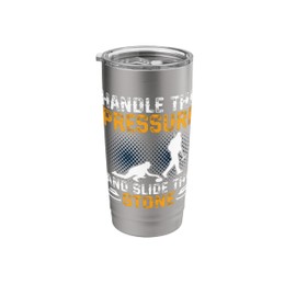Curling Team Player Curling Coaches Ice Winter Sport Curling Stainless Steel Insulated Tumbler