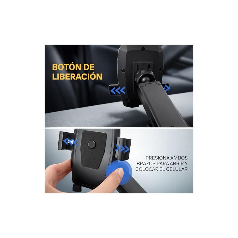 BLACKROCK Soporte Celular Automvil - Base Porta Telfono Ajustable para