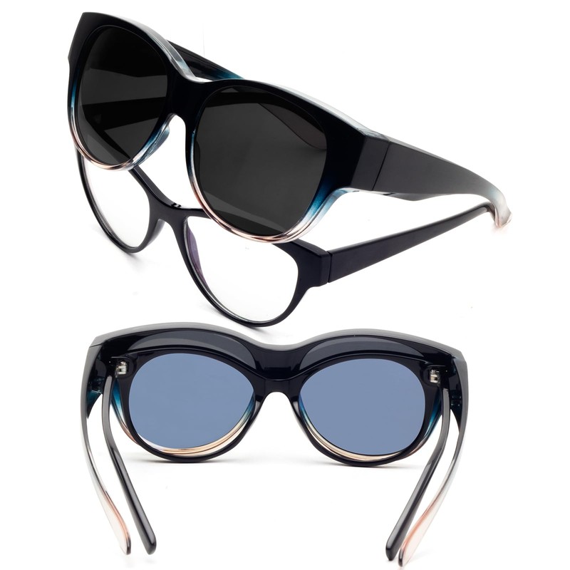 Face Shadow Polarised Over Sunglasses Over Normal Glasses Women's UV400