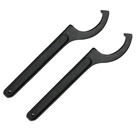 life_mart Hook Wrench, Car Adjustment Wrench, Pull Spanner, 2.7 - 2.8 inches (68 - 72 mm), Set of 2, Height Adjustment, Hook Spanner, Hook Type (2.7 - 2.8 inches (68 - 72 mm)