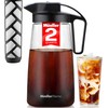 Cold Brew Coffee Maker, 64 oz Tritan Fortified Pitcher, Pour
