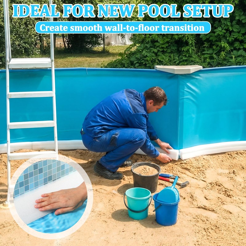 Pangda 16 Pcs Pool Cove for 18ft Above Round Pool,