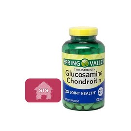 Spring Valley Glucosamine Chondroitin, Triple Strength, 170 Count + STS Sticker.