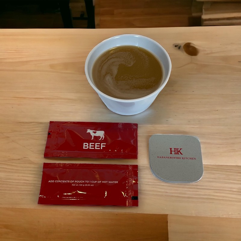 Reduced Sodium Beef Broth Concentrate - 20 Stick Pack (9.6g