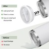 Pack of 2 White Replacement Lids for 40 oz Tumbler