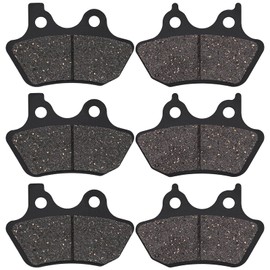 DUOOK Front & Rear Brake Pads for Harley Electra Glide Road King Dyna Sportster XL1200 XL883 Heritage Softail Fat Boy Night Train Vrod
