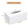 AITEE Acrylic Cosmetic Tissue Box: 25 x 13 x 9