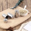 MIVES Mini Salt and Pepper Shakers, 4Pcs Stainless Steel, 5ml