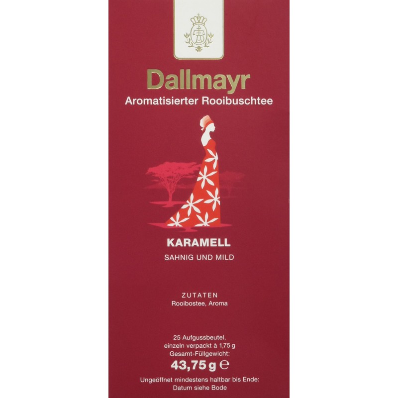 Dallmayr Tea Infusion Bag - Rooi Tea Caramel, Pack of