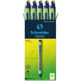 Schneider Xpress 10 Count Multicolor Fineliner Marking Pens Waterproof Ergonomic Grip