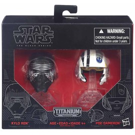 Star Wars Black Series Diecast Helmet Kylo Ren & Poe Dameron