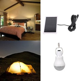 Portable Solar LED Light Bulb Rechargeable Solar Light Bulb for Outdoor Hiking Fishing Camping Tent Portable Solar Light Bulb