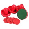 Pack of 4Pcs Plastic Air Hockey Pucks and Pushers Goal