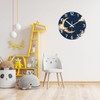 Constantplanet 14 Inch Moon Clock for Kids Bedroom Small Glow