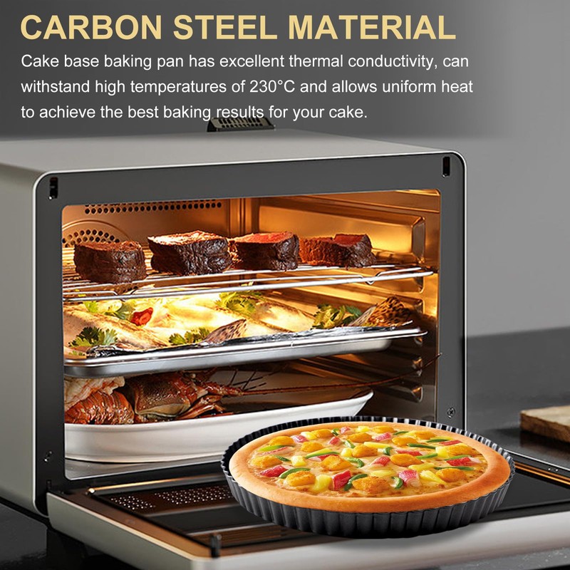ZTVOWTO 22cm×3cm Pie Tins for Baking, Round Quiche Dish, Non-Stick