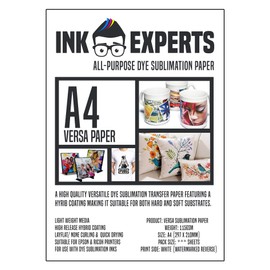 Ink Experts Versa All Purpose A4 Sublimation Paper 115gsm (300 Sheets)