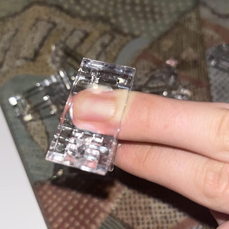 10 Pieces Transparent Nail Clips, Gel Nail Clips, Crystal Nail