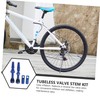 Parliky 4pcs Bicycle Valve Tubeless Tire Valve Stems Bike Tubeless